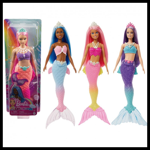 Barbie Core Mermaids - 4 Σχέδια (HGR08)  / Barbie-Κούκλες Μόδας   