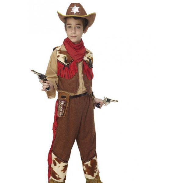  Cowboy Carnival Costume with Red Fringes 