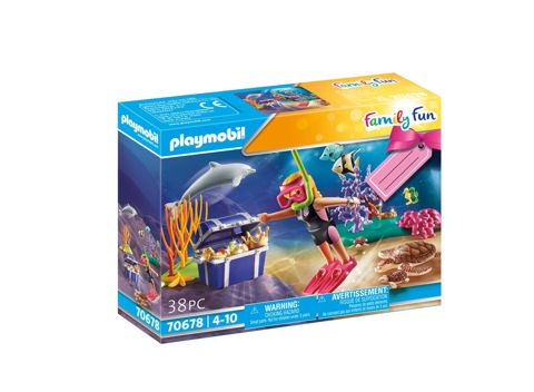 Gift Set Diver with treasure chest   / Playmobil   