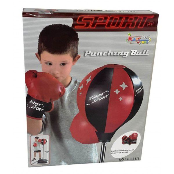 GLOVES AND BASE WITH TRAINING BALL FOR BOX N 143881-1 