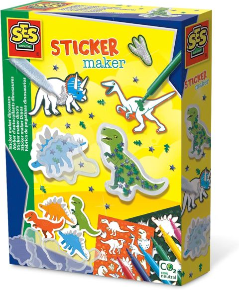 SES Creative 14282 Sticker Maker Dinosaurs  / Κατασκευές   