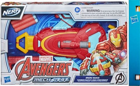 Λαμπάδα Hasbro Marvel Avengers Mech Strike Role Play Iron Man Strikeshot Gauntlet F0266   / Nerf-Όπλα-Σπαθιά   