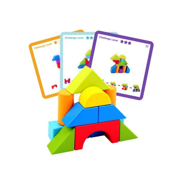 Tooky Toy :: WOODEN LOGIC GAME WITH BRICKS 