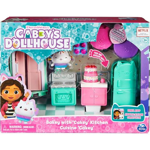 Spin Master Gabby's Dollhouse Bakery with Cakey Kitchen Deluxe Room Set (20130506)  / Σπιτάκια-Playset- Polly Pocket   