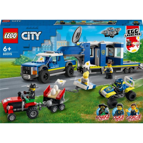 Lego City Police Mobile Command Truck toy candles  / LAMPADES   