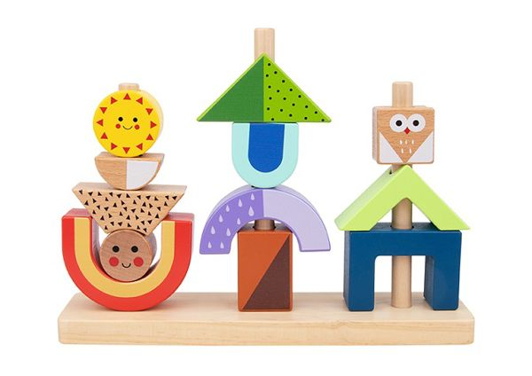 Tooky Toy :: WOODEN SHADOW STACKING TOY 