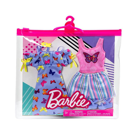 BARBIE ΜΟΔΕΣ - ΣΕΤ ΤΩΝ 2 - ΦΟΡΕΜΑ, ΣΟΡΤΣ, ΜΠΛΟΥΖΑΚΙ (#HBV68)  / Barbie- Fashion Dolls   