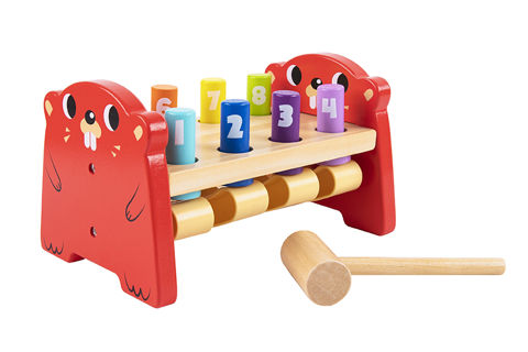 Tooky Toy :: ΞΥΛΙΝΟΣ ΠΑΓΚΟΣ ΜΕ ΑΡΙΘΜΟΥΣ & ΣΦΥΡΑΚΙ  / Ξύλινα Παιχνίδια   