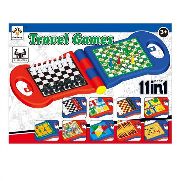 BOARD GAME 11 IN 1 TRAVEL EDITION  