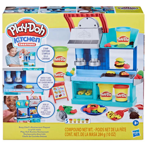 Hasbro Play-Doh Kitchen Creations Busy Chef's Restaurant Playset F8107  / Κατασκευές   
