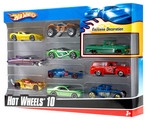 Hot Wheels Toy Cars Set of 10 (54886)   