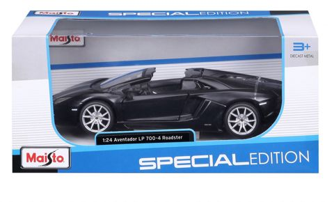 Maisto - Black Edition 1:24 | Maisto Black Edition 1:24 Lamborghini Aventador LP 700-4 Roadster  / Αγόρι Αμάξια-Μηχανές-Τρένα-Τανκς-αεροπλανα-ελικοπτερα   