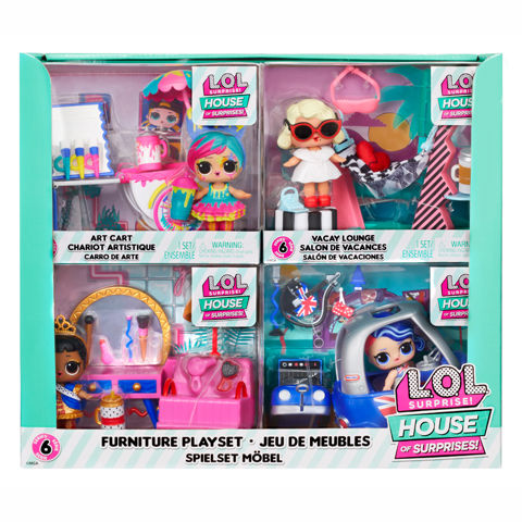 MGA L.O.L. Surprise Σετ Κούκλα με 'Επιπλα Asst. 4 Σειρά - Σχέδια 583769EUC  / Barbie-Κούκλες Μόδας   