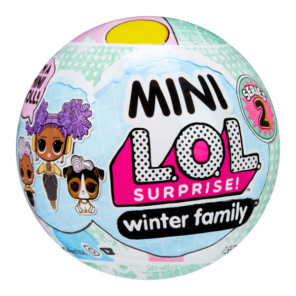 MGA L.O.L. Surprise Mini Family Winter Κούκλα Σειρά 2 Asst. 583943EUC 