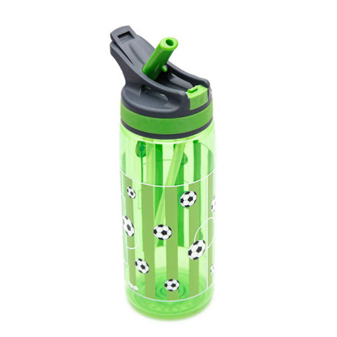 Πλαστικό παγούρι Yolo με καλαμάκι 500ml ποδόσφαιρο (10501)  / Σχολικά Είδη   