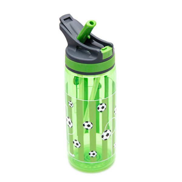 Yolo plastic mug with straw 500ml football (10501) 