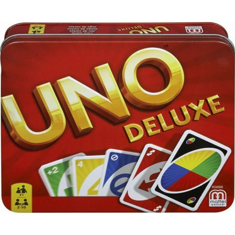 Παιχνίδι Επιτραπέζιο Uno Deluxe Παιχνίδι Καρτών K0888 Mattel  / Mattel -Desyllas Επιτραπέζια-Εκπαιδευτικά   
