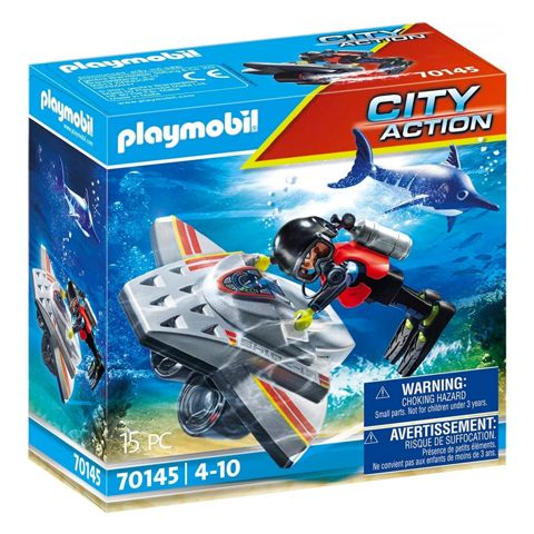 Playmobil Rescue Operation With Diving Scooter   / Playmobil   