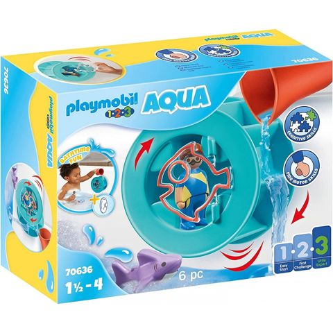 Playmobil 1.2.3 Aqua Water Wheel Νερόμυλος με καρχαριάκι  / Playmobil   