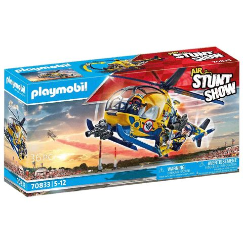 Playmobil Air Stunt Show Helicopter With Film Crew (70833)  / Playmobil   