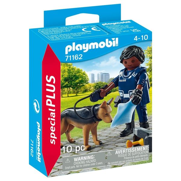 Playmobil Special Plus Αστυνομικός Με Σκύλο-Ανιχνευτή 