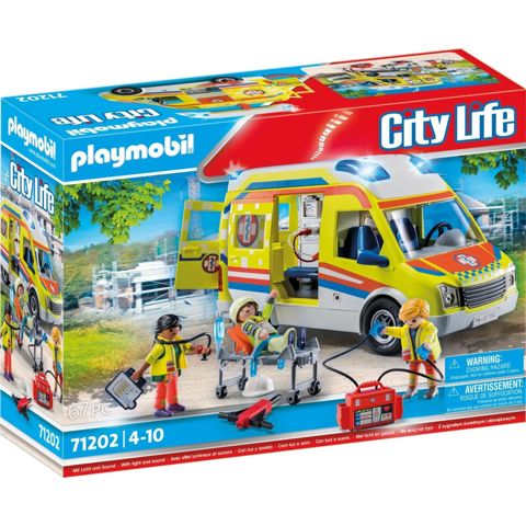 Playmobil City Life Ασθενοφόρο Με Διασώστες  / Playmobil   