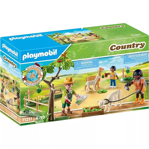 Playmobil Country Country Walk With Alpacas 