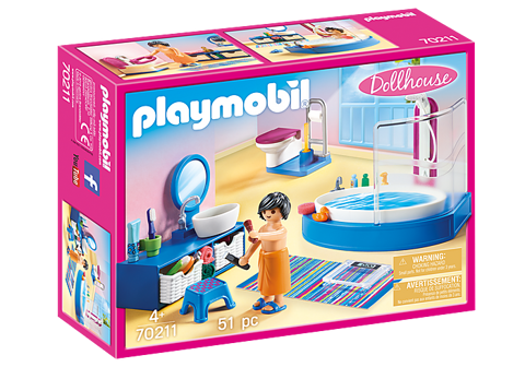 Luxurious Bathroom with Bathtub  / Playmobil   