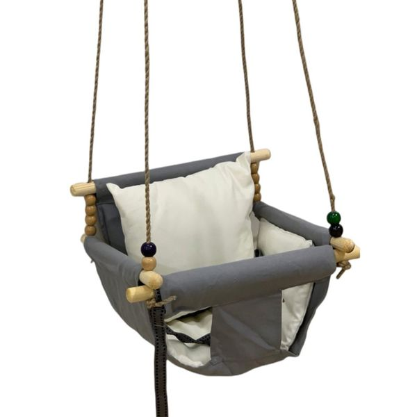 Just Baby Baby Hanging Swing With Cushion Gray 18+M JB.810.200.GREY 