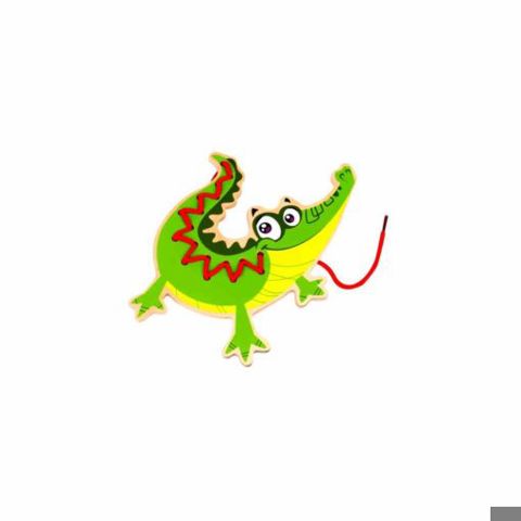  Ξύλινος Κροκόδειλος με Κορδόνι ΤΟΟΚΥ ΤΟΥ TKF010  / Ξύλινα Παιχνίδια   