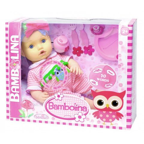 BAMBOLINA BABY DOLL 42CM. ΜΙΛΑΕΙ ΕΛΛΗΝΙΚΑ  / Μωρά-Κούκλες   