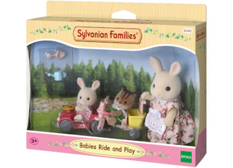  Mom And Babies With Bicycles Sylvanian Families (5040)  / Girls   