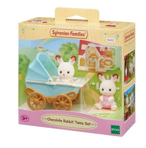  Σετ Με Δίδυμα Μωρά Chocolate Rabbit Sylvanian Families (5432)  / Κορίτσι   