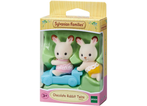  Δίδυμα Μωρά Chocolate Rabbit Sylvanian Families (5420)  /  Sylvanian Families-Pony-Peppa pig   
