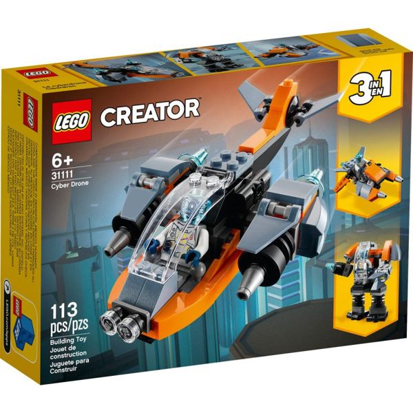 LEGO Creator 3 In 1 Cyber Drone Κυβερνοντρόουν 31111 