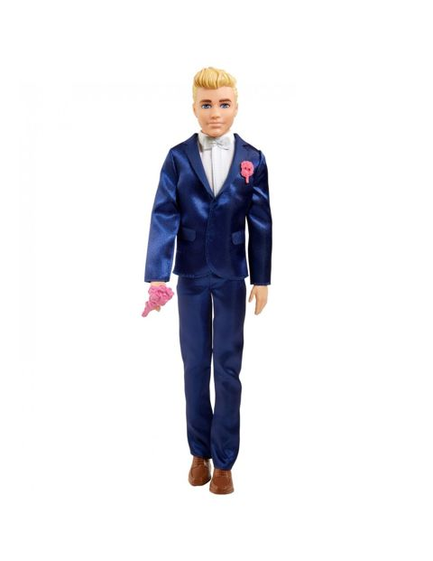 Fairytale Ken Prince Groom Doll Blonde Wearing Suit  / Girls   