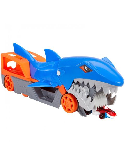 Hot Wheels Shark Chomp Transporter Νταλίκα Καρχαρίας Με Ένα Αυτοκίνητo  / ΠΑΙΧΝΙΔΟΛΑΜΠΑΔΕΣ   