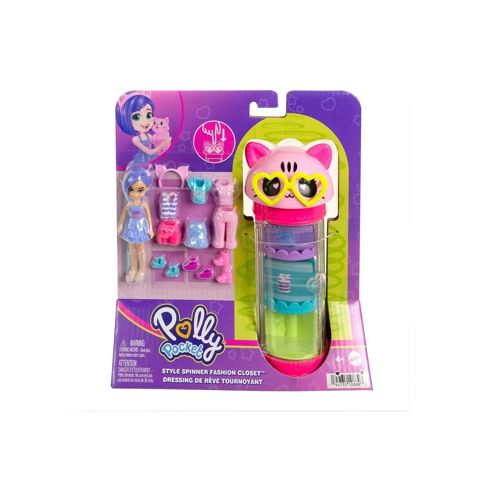 Mattel Polly - Style Spinner Fashion Closet Cat  / Σπιτάκια-Playset- Polly Pocket   