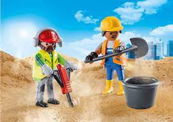 Playmobil Figures Duo Pack Construction Workers 70272 