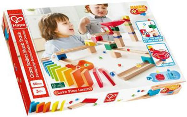  Hape Early Explorer Ξύλινο Crazy Rollers Stack Track (E1102A)  