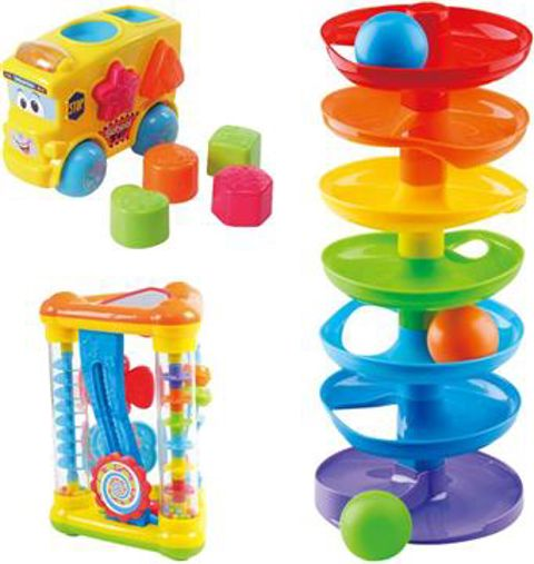 Διαδραστικά παιχνίδια 3 σε 1 Baby Ball Cart Spiral   / Fisher Price-WinFun-Clementoni-Playgo   