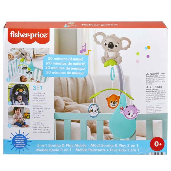 Fisher-Price Portable Rotatable With Animals – 3 In 1 (HGB90) 
