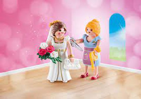 Playmobil Figures Duopack Princess And Tailor Bride And Dressmaker 70275  / Playmobil   