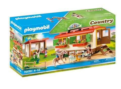 Playmobil Camp With Caravan And Pony   / Playmobil   