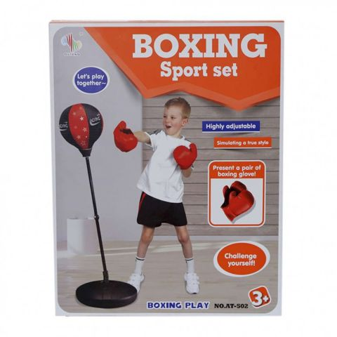 Boxing Bag with Gloves and Metal Base (31.AT-502)  / Εργαλεία-Ιατρικά   