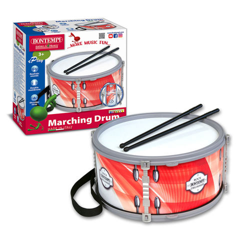 Bontempi Marching drum Τύμπανο με ιμάντα ώμου & μπαστούνια 502842  / Μουσικά Όργανα   