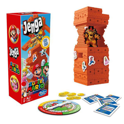 Hasbro Επιτραπέζιο Jenga Super Mario Edition Board Game E9487  / Hasbro-AS Company-Giochi Preziosi Επιτραπέζια-Εκπαιδευτικά   