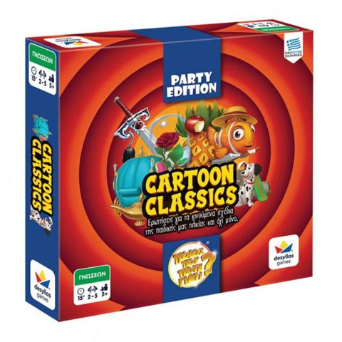 Επιτραπέζιο Ποιος Που Πότε Γιατί Party Edition Cartoon Classics (100814)  / Mattel -Desyllas Επιτραπέζια-Εκπαιδευτικά   