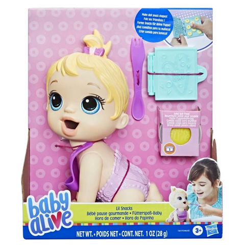 Hasbro Baby Alive Κούκλα Lil Snacks – Blonde Hair (F2617)  / Μωρά-Κούκλες   