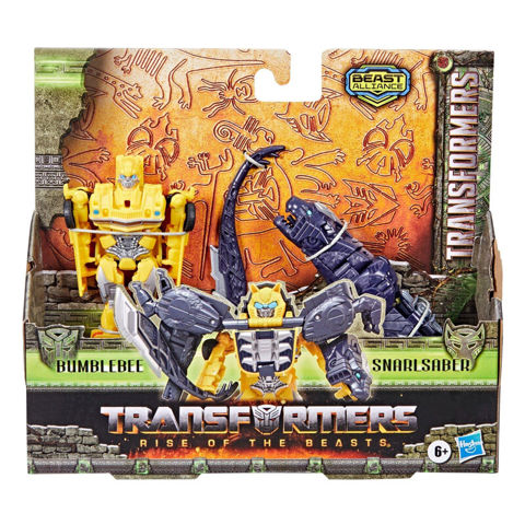 Hasbro Transformers Rise of the Beasts Alliance 2 Pack Bumblebee 12cm & Snarlsaber 18cm F4617  / Ρομπότ-Transformers   